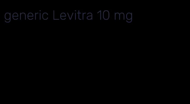 generic Levitra 10 mg