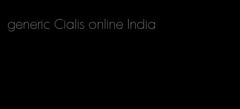 generic Cialis online India