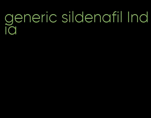 generic sildenafil India