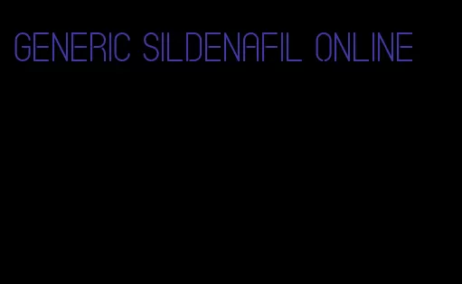 generic sildenafil online