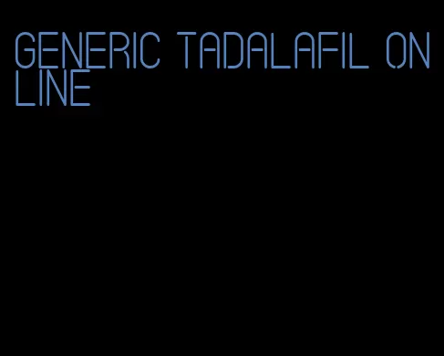 generic tadalafil online