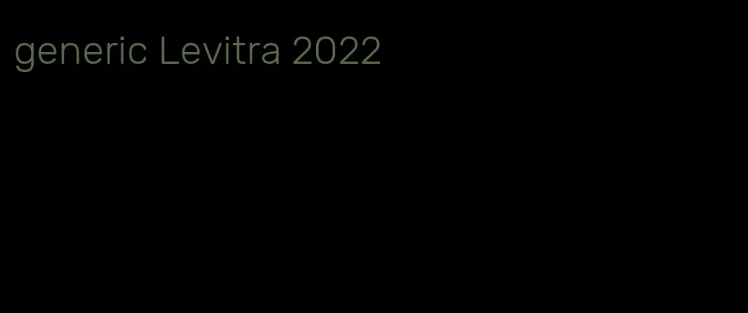 generic Levitra 2022