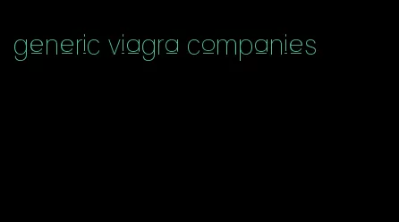 generic viagra companies