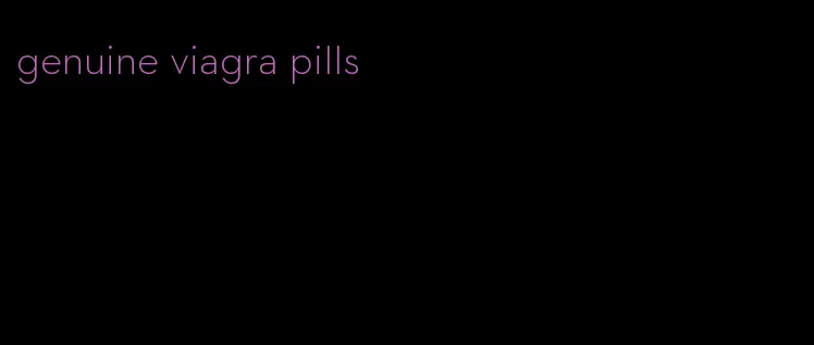 genuine viagra pills