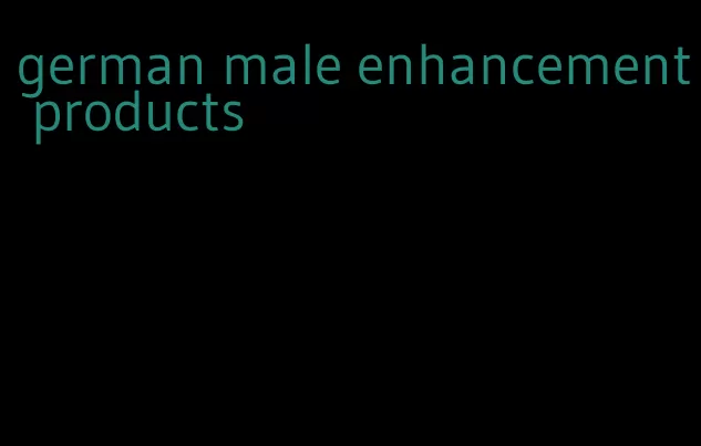 german male enhancement products