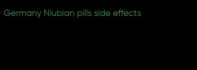 Germany Niubian pills side effects