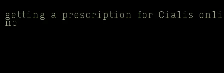 getting a prescription for Cialis online