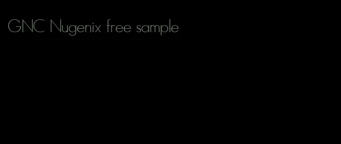 GNC Nugenix free sample