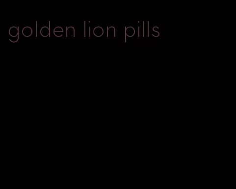 golden lion pills