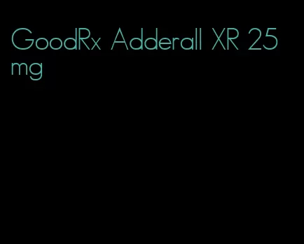 GoodRx Adderall XR 25 mg