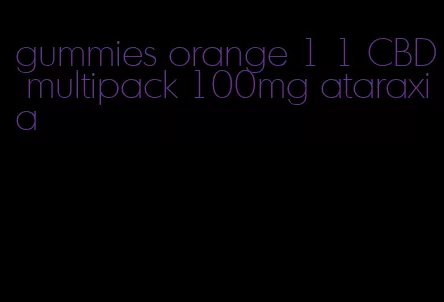 gummies orange 1 1 CBD multipack 100mg ataraxia