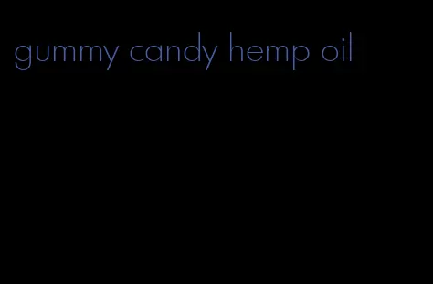 gummy candy hemp oil