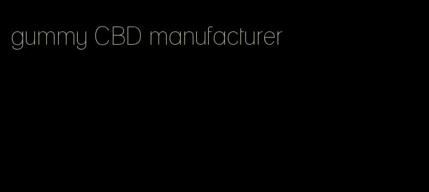 gummy CBD manufacturer