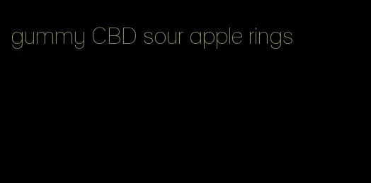 gummy CBD sour apple rings