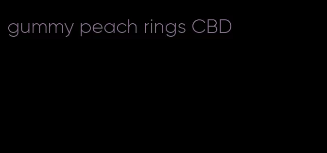 gummy peach rings CBD