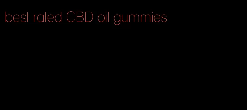 best rated CBD oil gummies