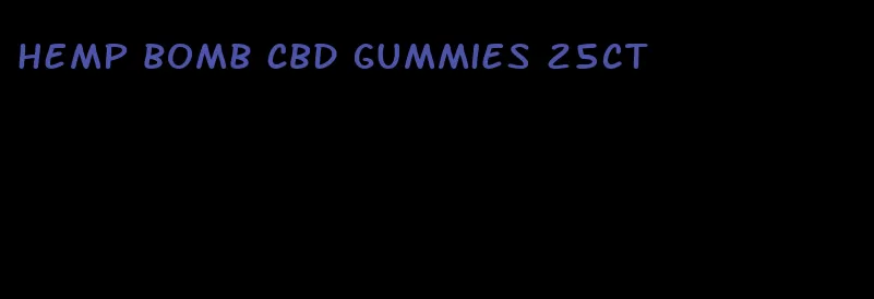 hemp bomb CBD gummies 25ct