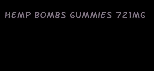 hemp bombs gummies 721mg