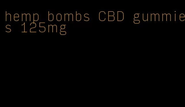 hemp bombs CBD gummies 125mg