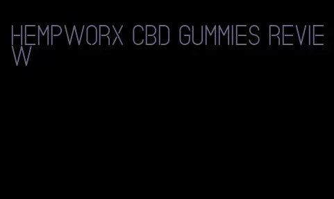 HempWorx CBD gummies review