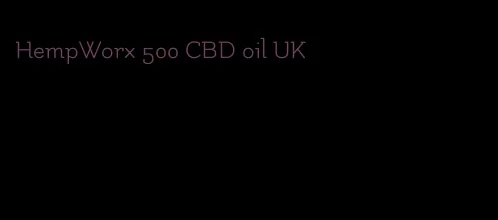 HempWorx 500 CBD oil UK