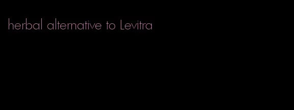 herbal alternative to Levitra