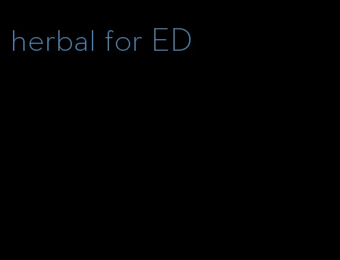 herbal for ED