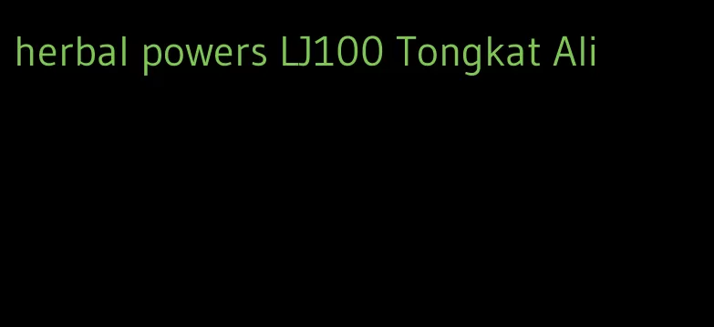 herbal powers LJ100 Tongkat Ali