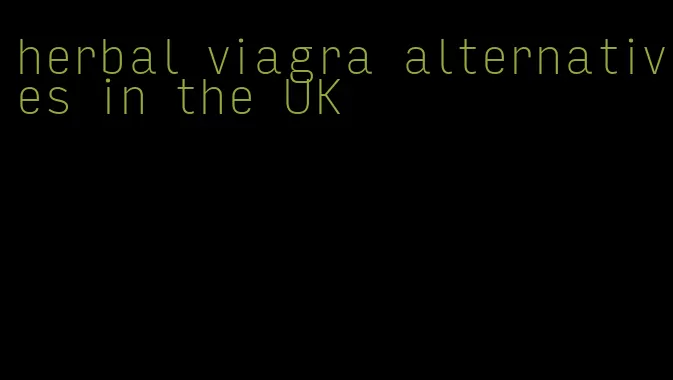 herbal viagra alternatives in the UK