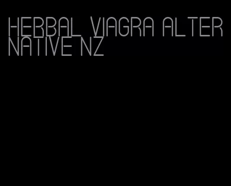 herbal viagra alternative NZ