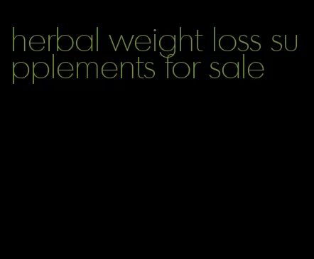 herbal weight loss supplements for sale