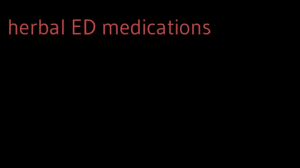 herbal ED medications