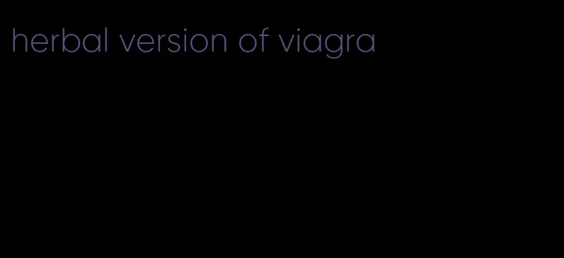 herbal version of viagra