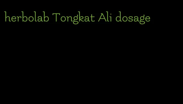 herbolab Tongkat Ali dosage