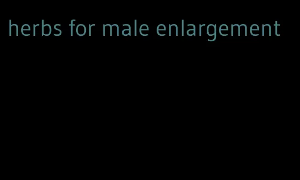 herbs for male enlargement