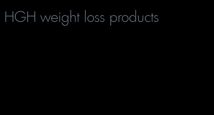 HGH weight loss products