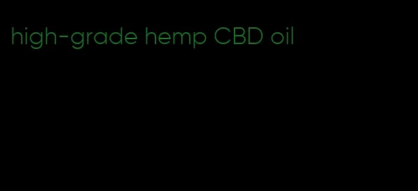 high-grade hemp CBD oil