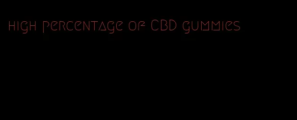 high percentage of CBD gummies