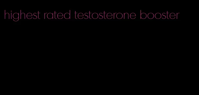 highest rated testosterone booster