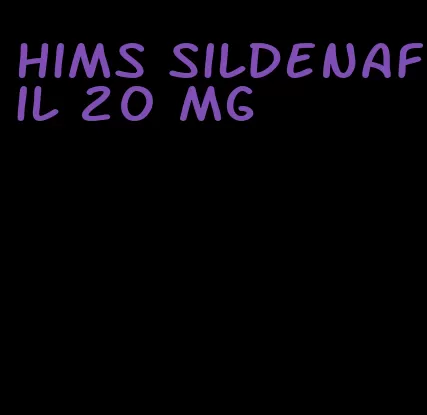 hims sildenafil 20 mg