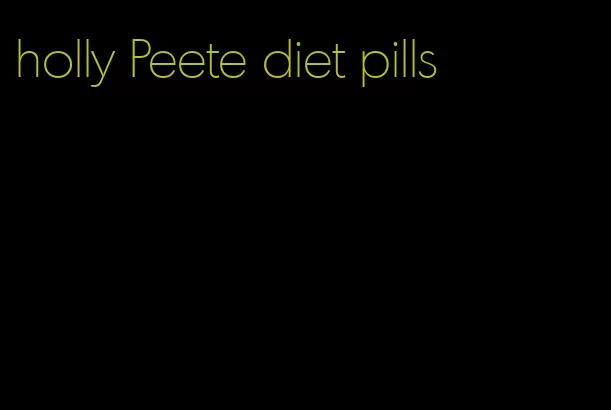 holly Peete diet pills