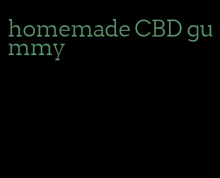 homemade CBD gummy