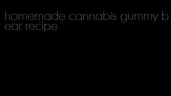 homemade cannabis gummy bear recipe