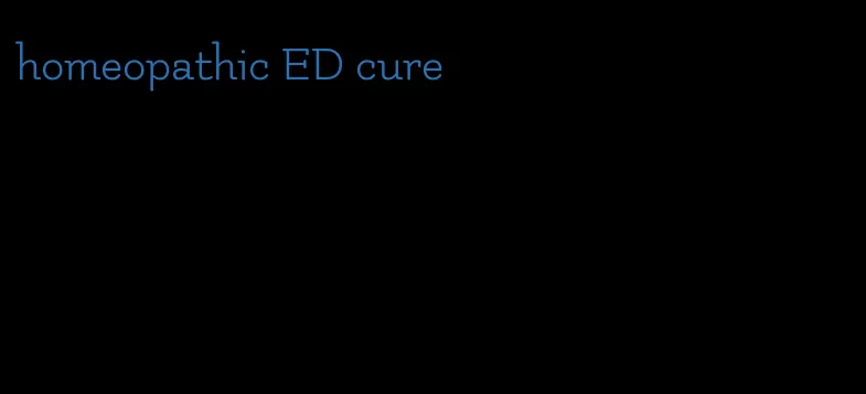 homeopathic ED cure