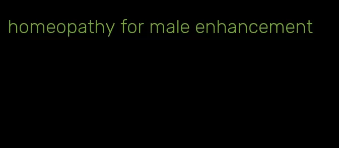 homeopathy for male enhancement