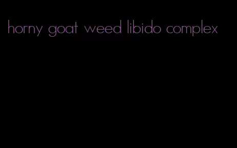 horny goat weed libido complex