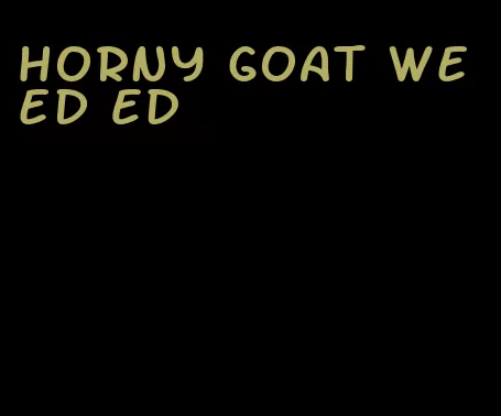 horny goat weed ED