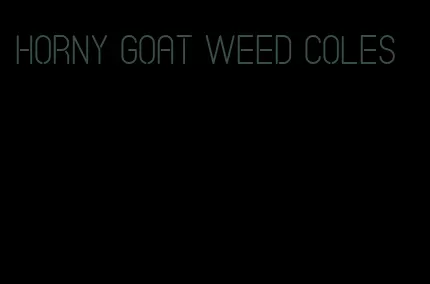 horny goat weed coles