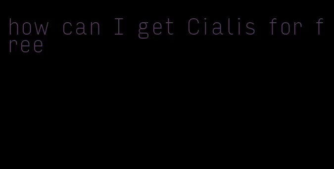 how can I get Cialis for free