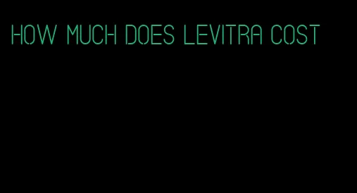 how much does Levitra cost